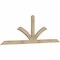 Ekena Millwork Richland Rough Sawn Timber Gable Bracket, Douglas Fir, 96"W x 32"H x 2"D x 4"F, 8/12 Pitch GBW096X32X0204RIC00RDF - alternate 2